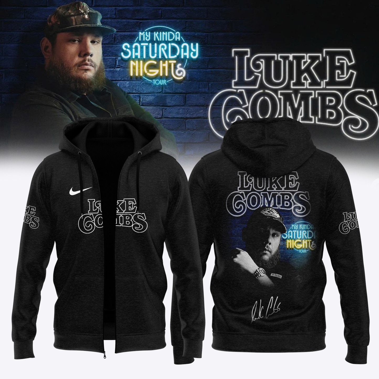 LC ”My Kinda Saturday Night Tour 2026” Limited Edition Signature – Zip Hoodie