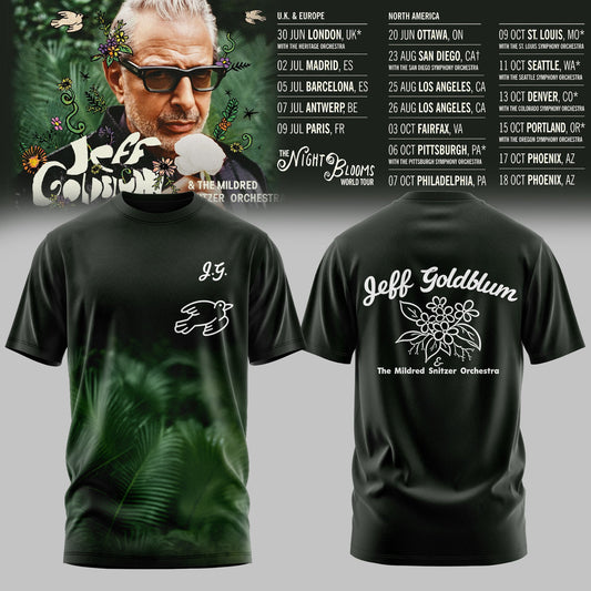 JEFF GOLDBLUM LIMITED EDITION TOUR TSHIRT COLLECTION