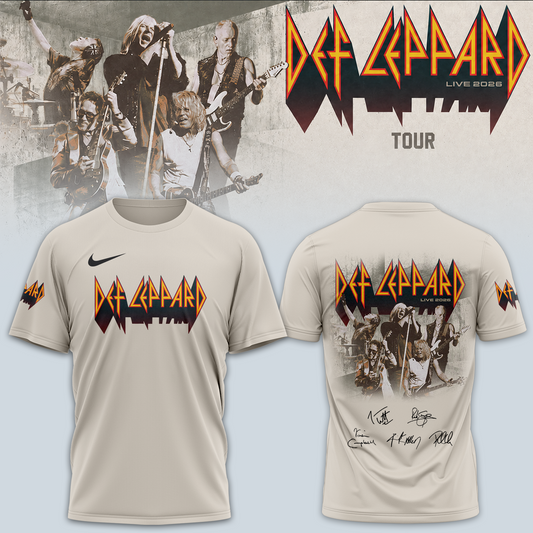 Def Leppard Live 2026 Limited Edition Signature – Tshirt