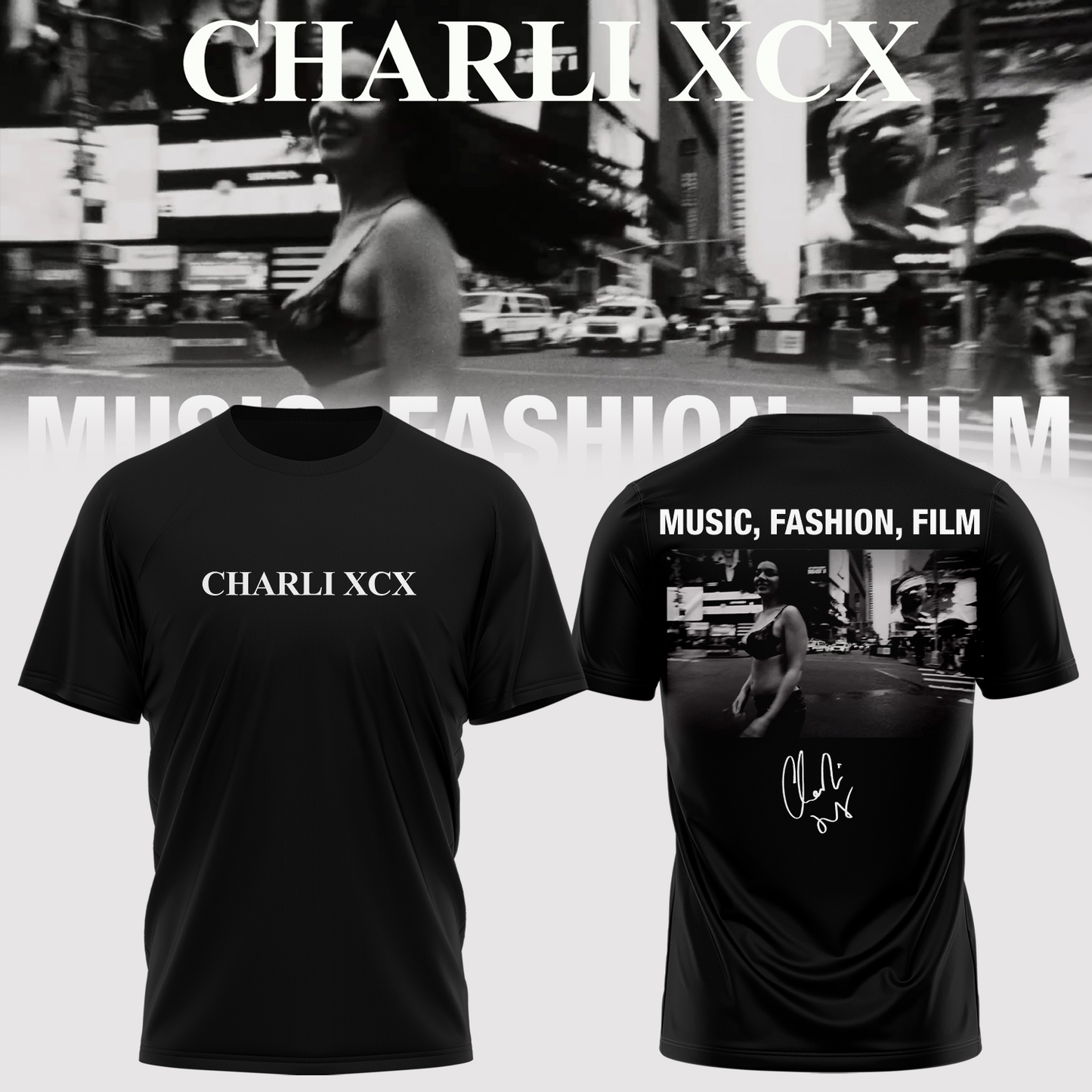 Charli_XCX “Album Music, Fashion, Film ” – TShirt