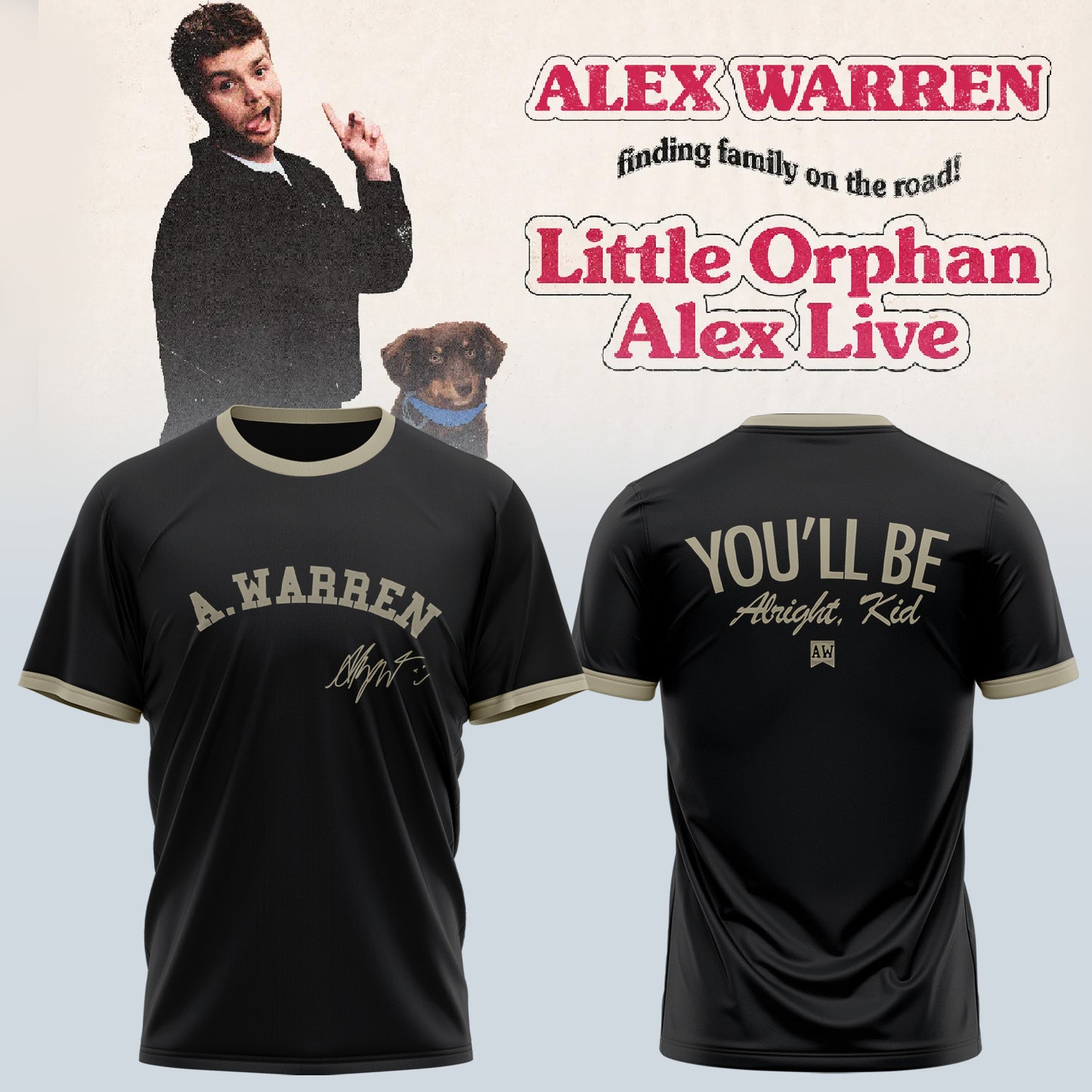 Alex Warren’s “Little Orphan Alex” Tour Shirt