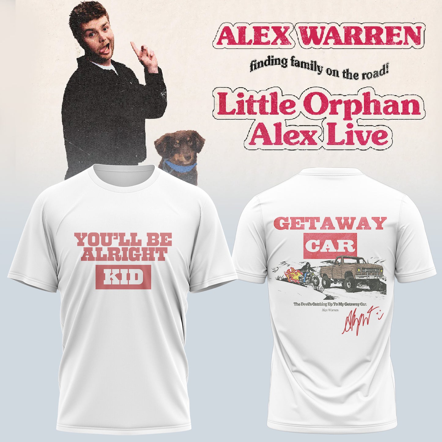 Alex Warren’s “Little Orphan Alex” Tour Shirt