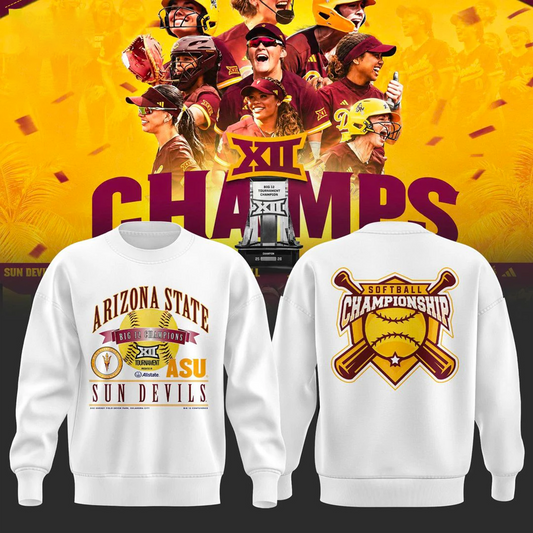 .Arizona State Sun Devils 2026 Softball Tournament Champions Sweater