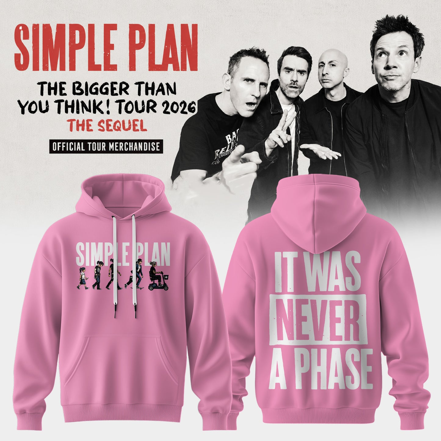 The Bigger Than You Think Tour 2026 Classic 3D Graphic Tee – Pop Punk Rock