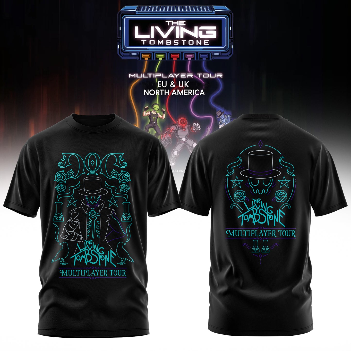 The Living Tombstone: Multiplayer Tour 2026 Limited T-Shirt – Doc