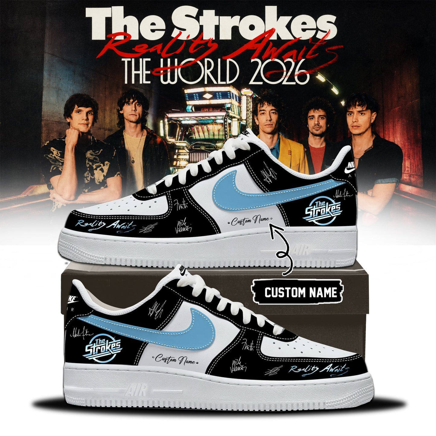 The Strokes “Reality Awaits Tour 2026” Signature Limited Edition – Shoes