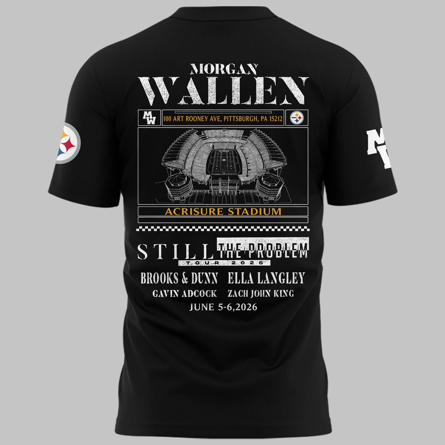 🔥 MW x Pittsburgh Stadium Tour 2026 Limited Edition T-Shirt