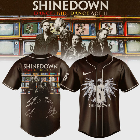 ,,,.SHINEDOWN “Dance Kid Dance Act II World Tour” 2026 Signed – Jersey