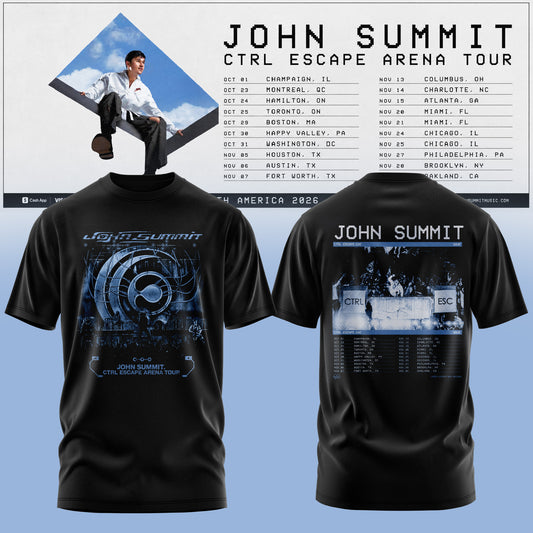 John Summit – CTRL ESCAPE Arena Tour 2026 Tshirt Are Here