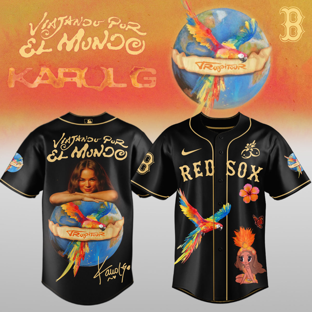 .Baseball x Karol G – Nos Vamos de Tour JERSEY(All Team)