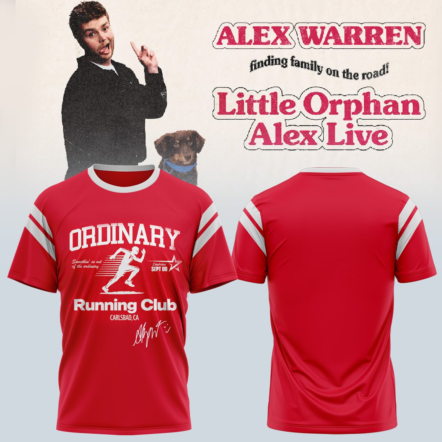 Alex Warren’s “Little Orphan Alex” Tour Shirt