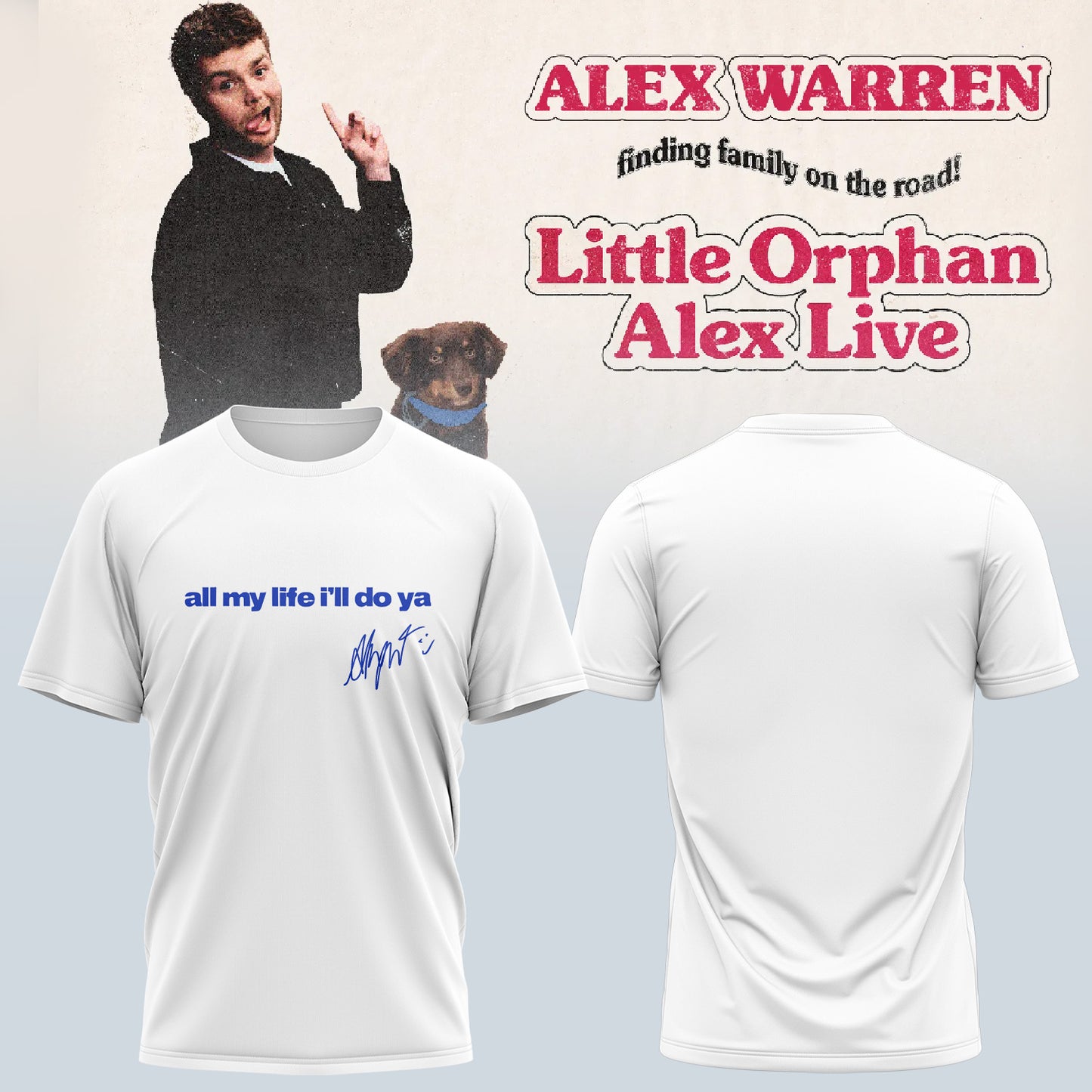 Alex Warren’s “Little Orphan Alex” Tour Shirt