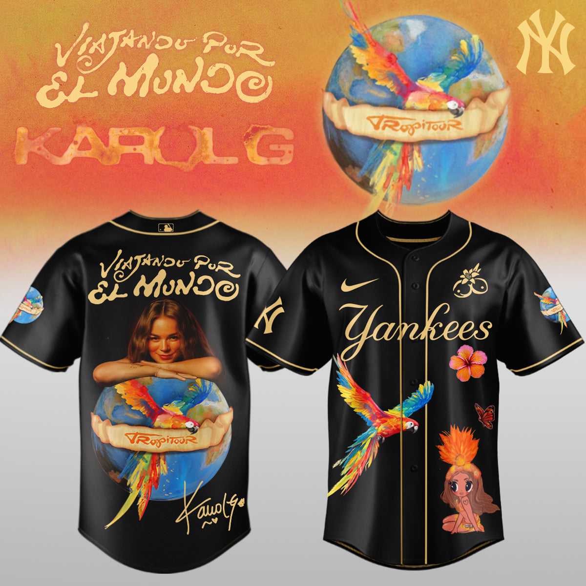 .Baseball x Karol G – Nos Vamos de Tour JERSEY(All Team)