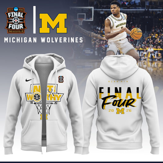 MICH Men’s Basketball 2026 Final Four ZipHoodie Limited Edition