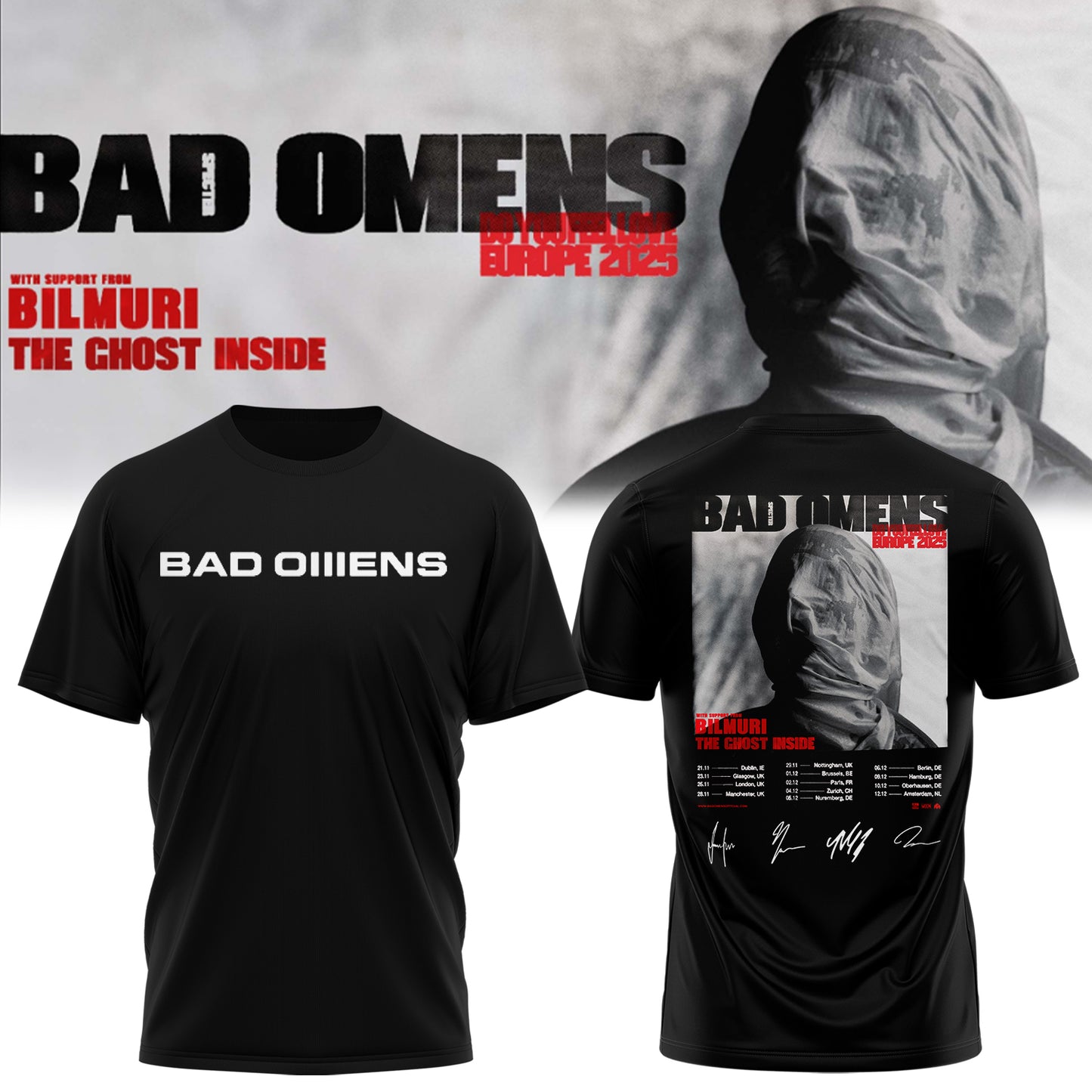 Bad Omens Do You Feel Love Tour TShirt