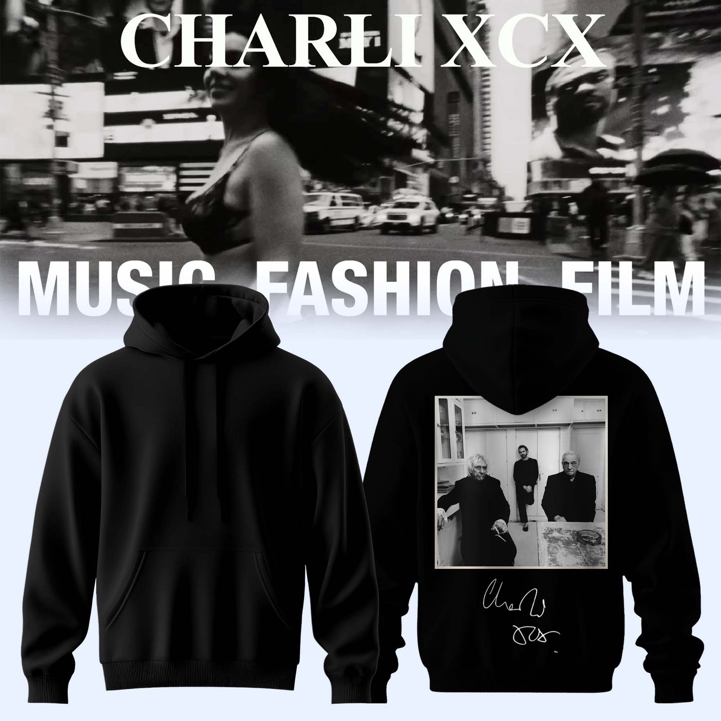 ,Charli_XCX “Album Music, Fashion, Film ” – Hoodie
