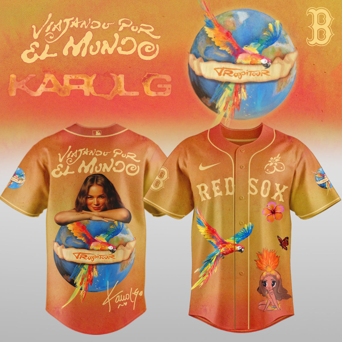 .Baseball x Karol G – Nos Vamos de Tour JERSEY(All Team)
