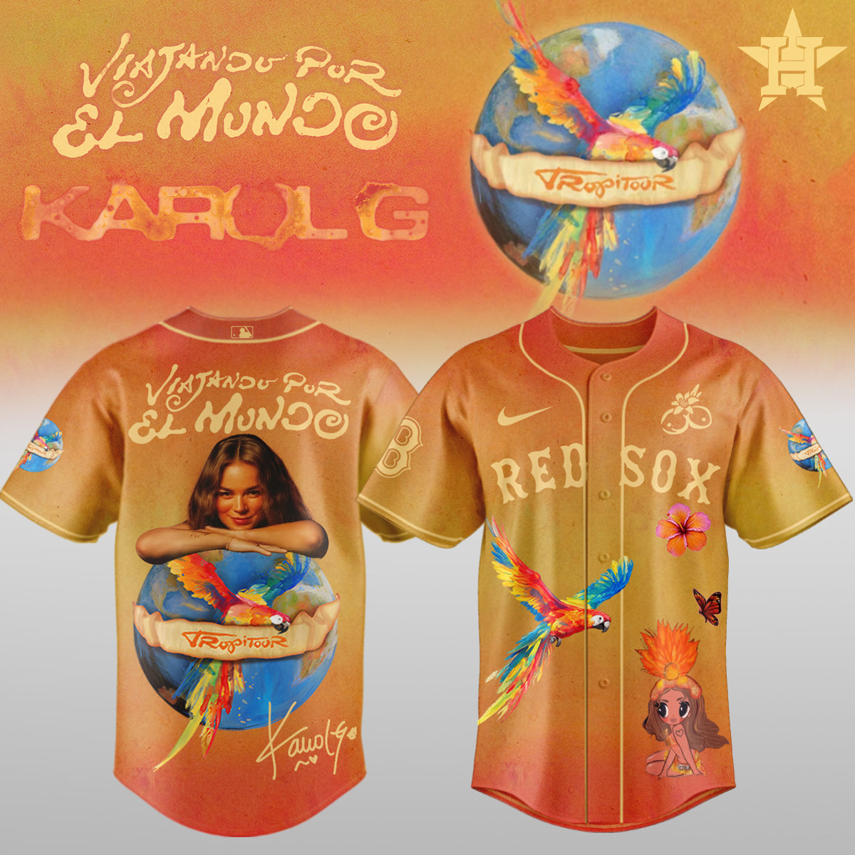 .Baseball x Karol G – Nos Vamos de Tour JERSEY(All Team)