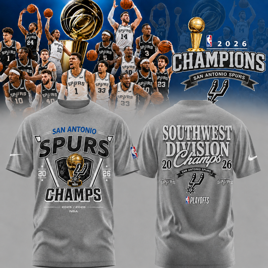 _Spurs 2026 Champions Black Tee