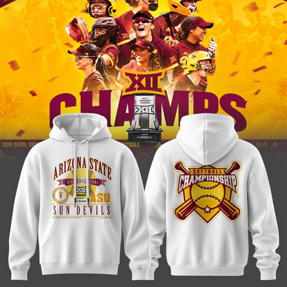 Arizona State Sun Devils 2026 Softball Tournament Champions Locker Room Hoodie