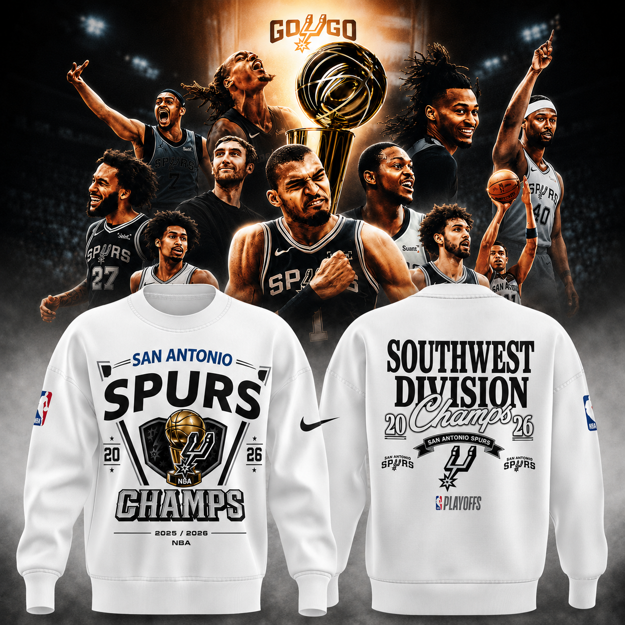 _2026 Spurs Champions Edition Sweatshirt
