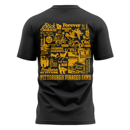 Limited Edition Pittsburgh Pirates x Noah Kahan Dark Gray Tshirt 2026