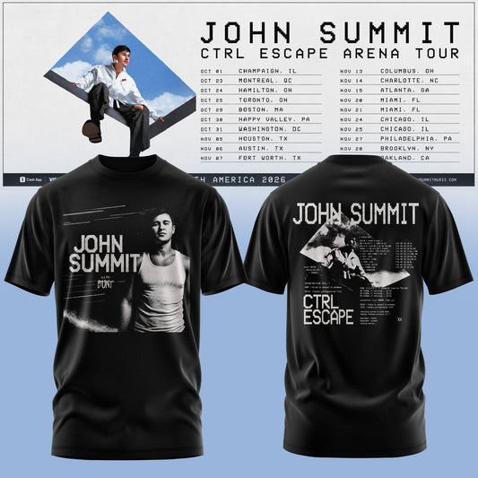 John Summit – CTRL ESCAPE Arena Tour 2026 Tshirt Are Here