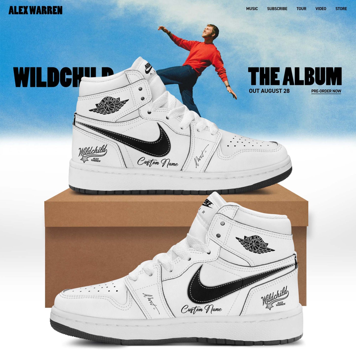 .Alex Warren’s “Little Orphan Alex” Tour Shoes