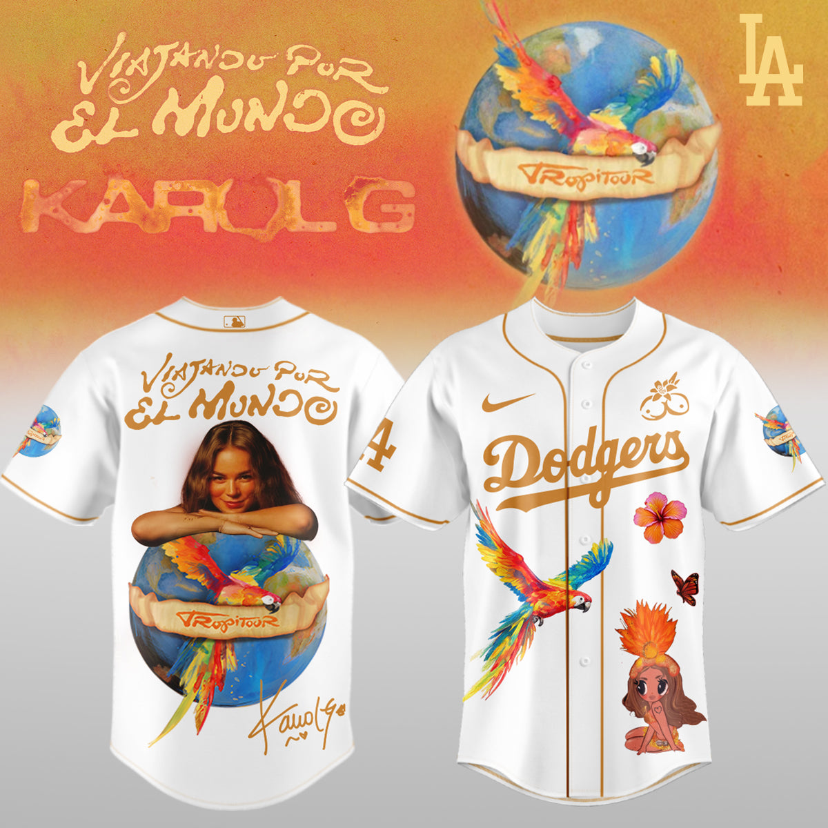.Baseball x Karol G – Nos Vamos de Tour JERSEY(All Team)
