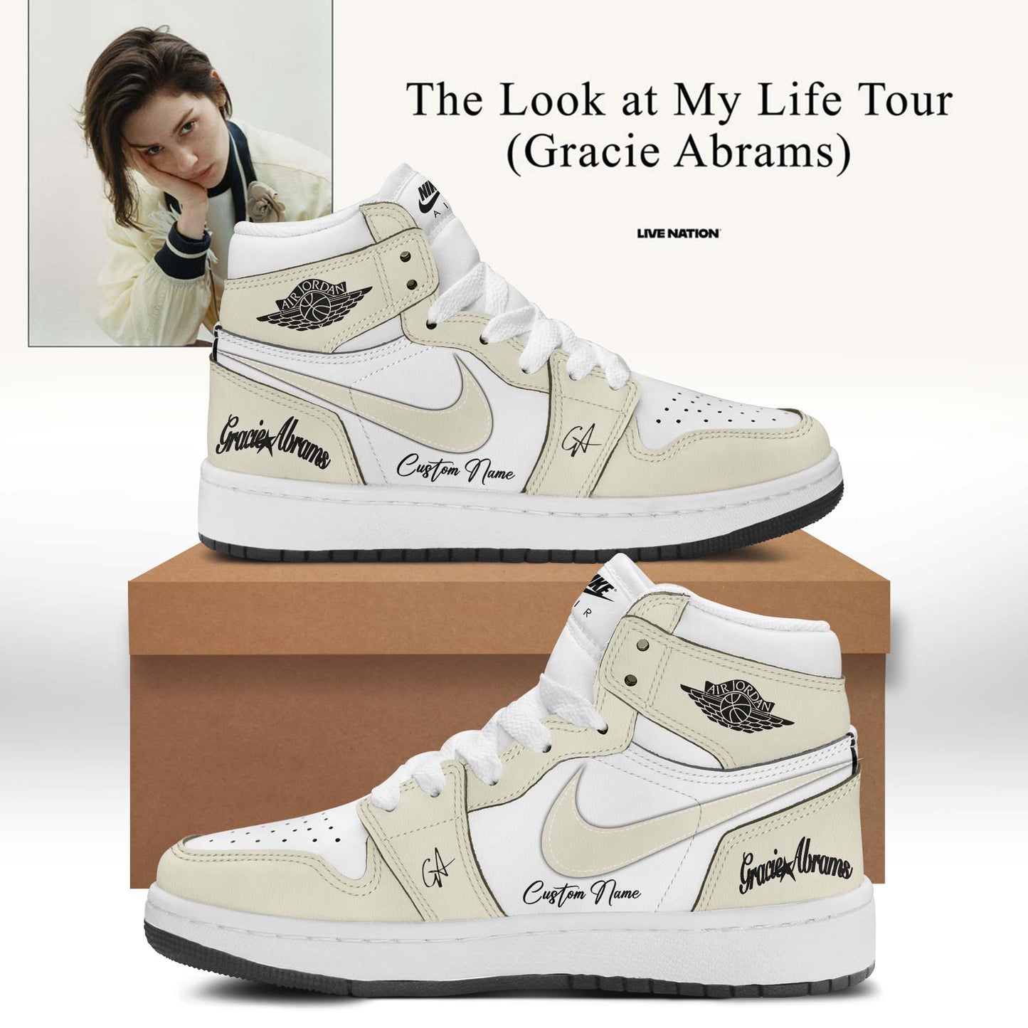 Gracie Abrams Daughter from Hell Signed Shoes