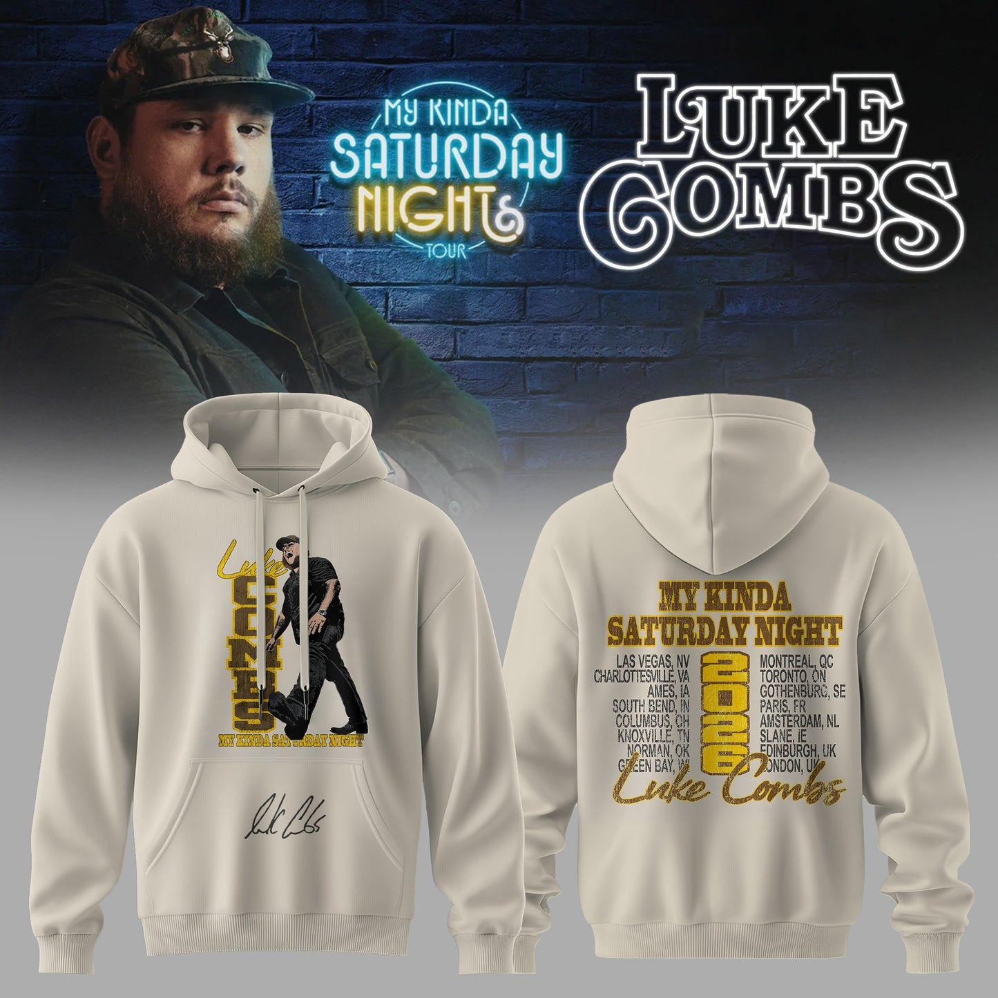 LC ”My Kinda Saturday Night Tour 2026” Limited Edition Signature – Hoodie