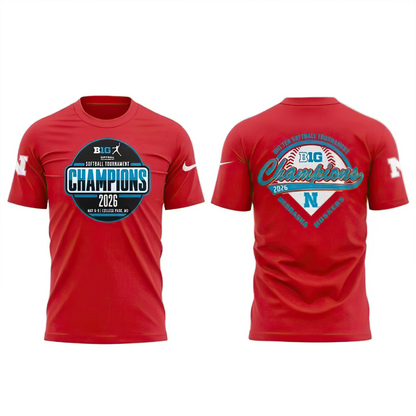 Nebraska Huskers Softball Tournament Champions shirt