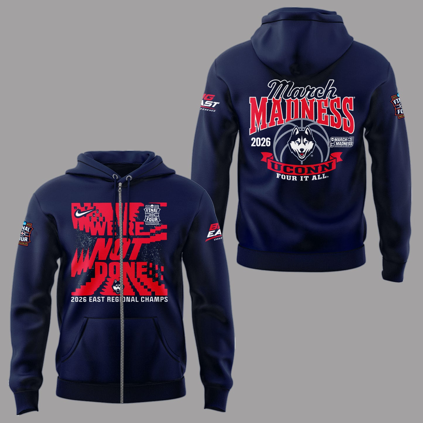 Limited Edition MBB 2026 Final Four 🏀 Zip Hoodie