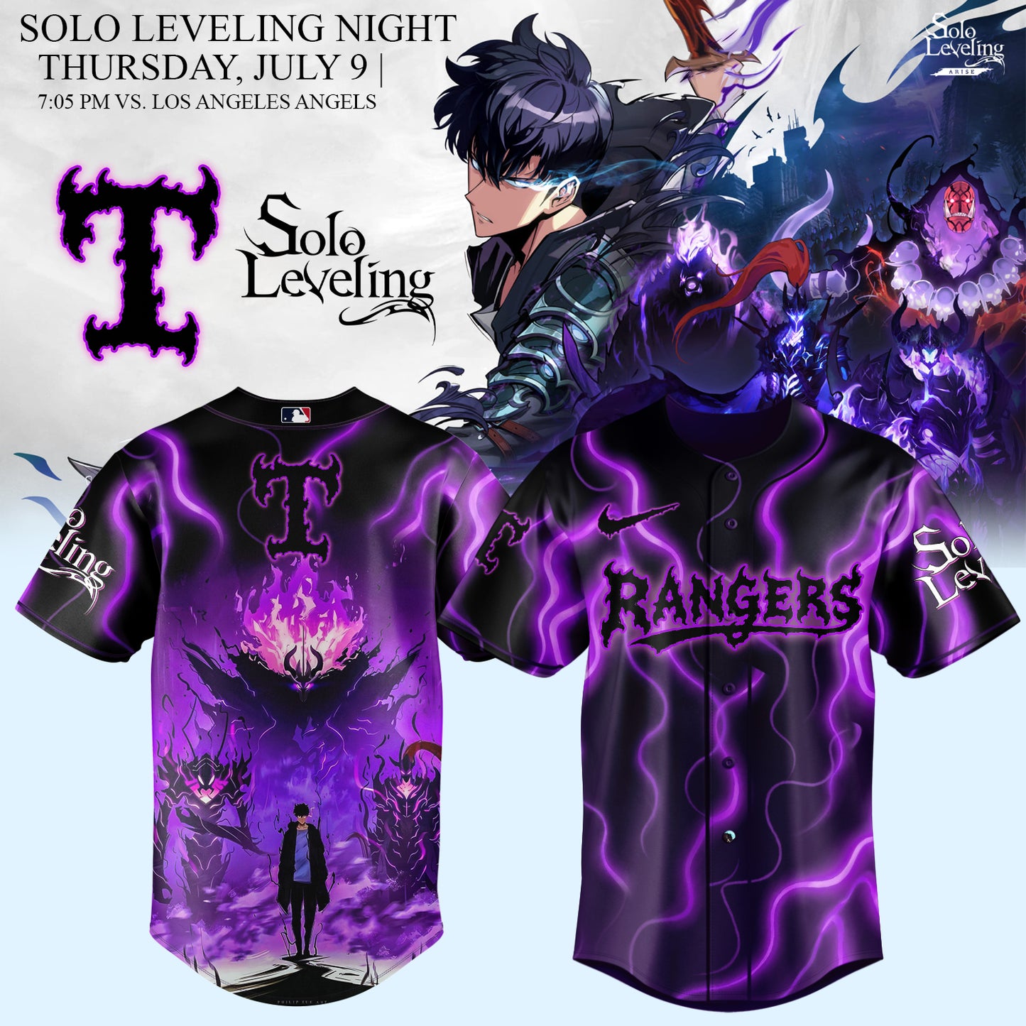 __.Texas Rangers x Solo Leveling Limited Jersey 1