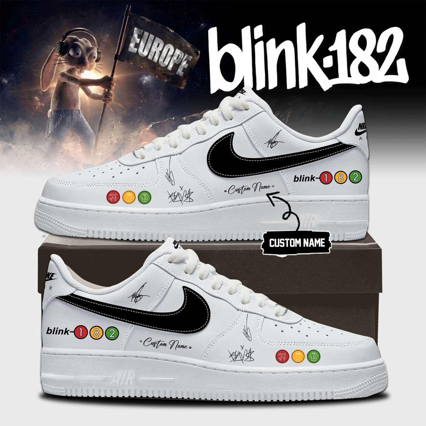 _Blink-182 New EU Shows -Limited Edition Signature Shoes 5