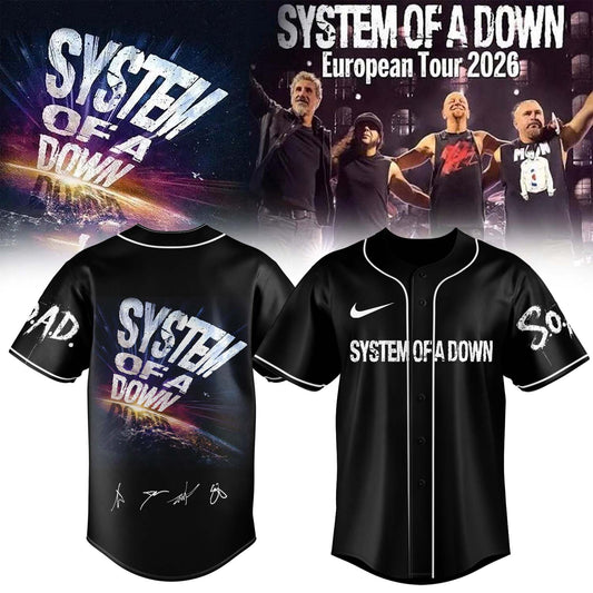 ,,.System Of A Down European Tour 2026 Limited Edition Signature – Jersey