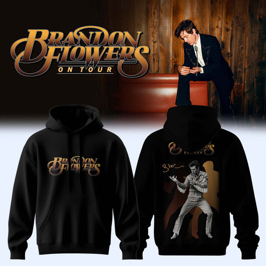 ,,,Brandon Flowers On Tour 2026 Limited Edition Signature – Hoodie