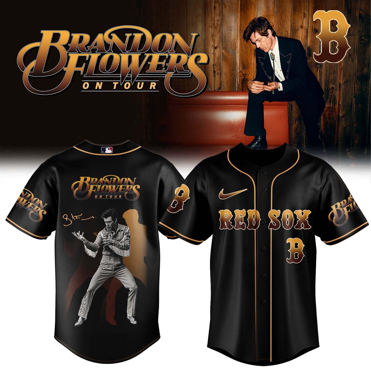 Brandon Flowers On Tour 2026 Limited Edition Signature – Jersey 2