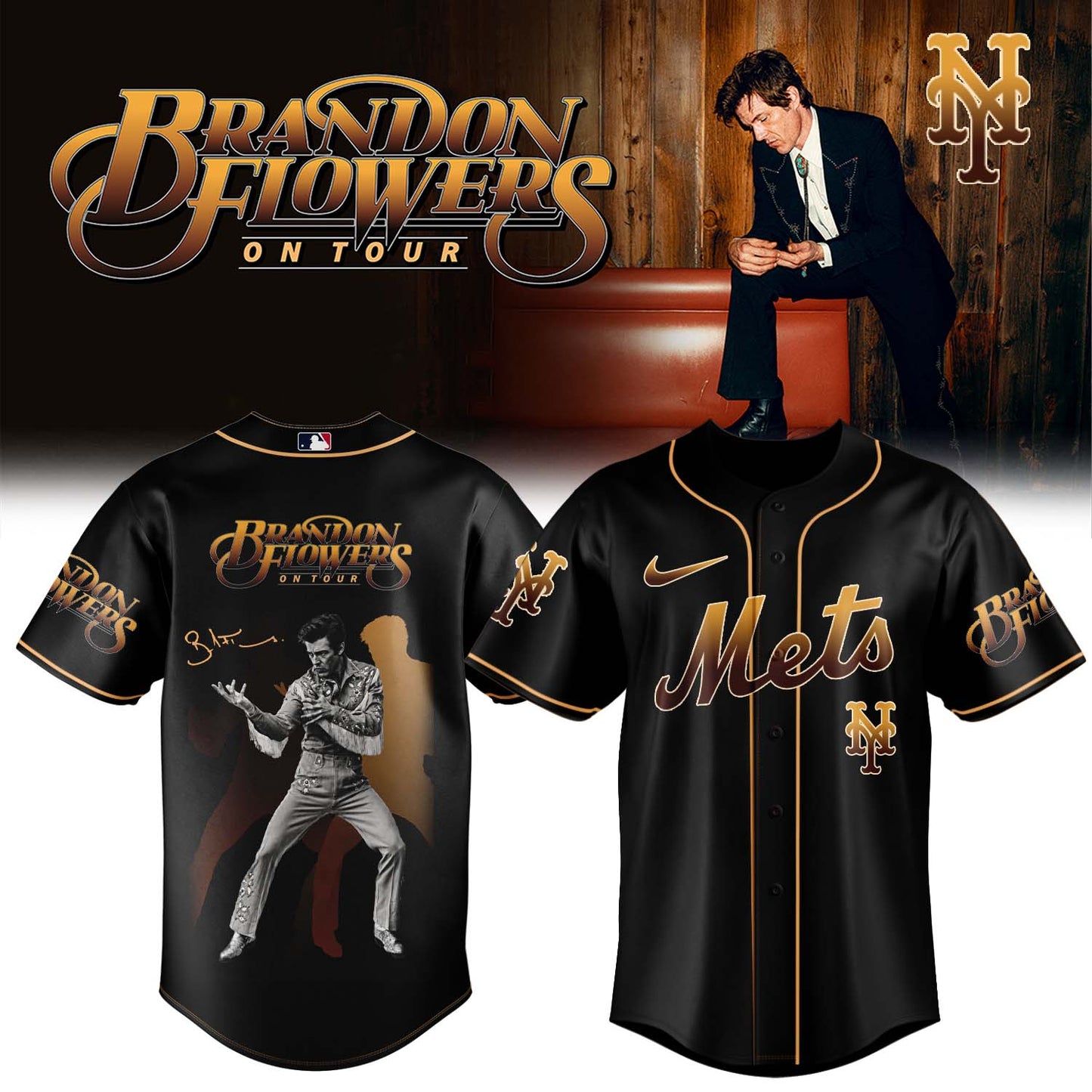 Brandon Flowers On Tour 2026 Limited Edition Signature – Jersey 2