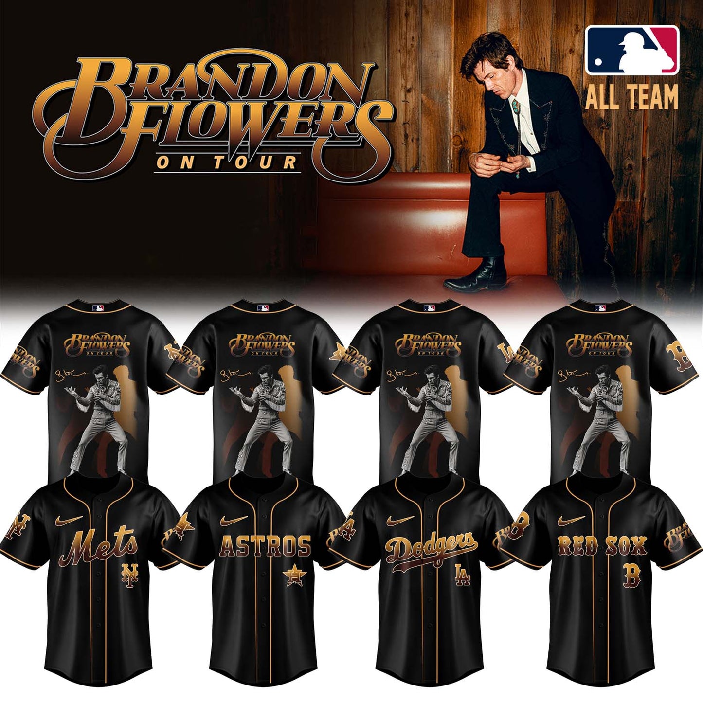 Brandon Flowers On Tour 2026 Limited Edition Signature – Jersey 2