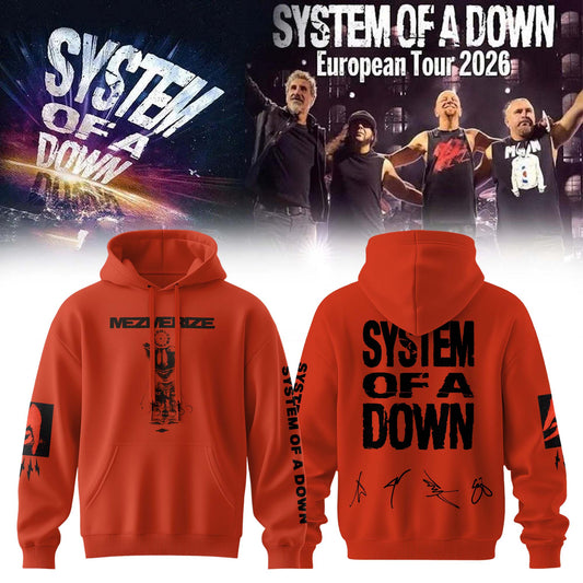 ,,.System Of A Down European Tour 2026 Limited Edition Signature – Hoodie