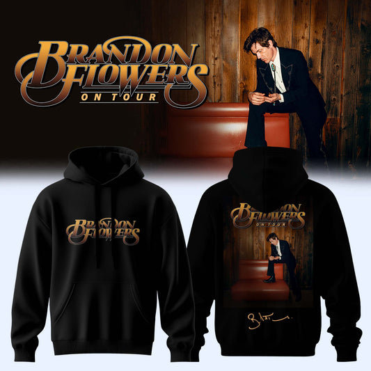 ,,,Brandon Flowers On Tour 2026 Limited Edition Signature – Hoodie