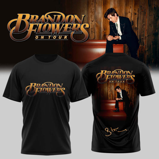 ,,.Brandon Flowers On Tour 2026 Limited Edition Signature – Tshirt