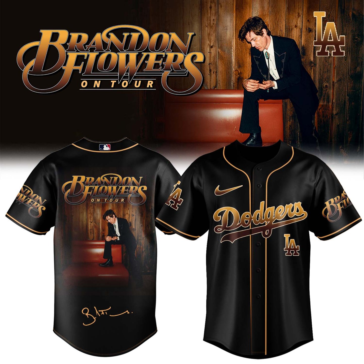 Brandon Flowers On Tour 2026 Limited Edition Signature – Jersey 1