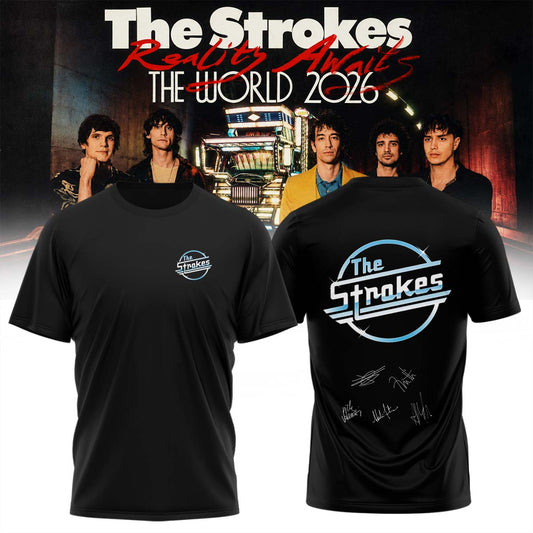 The Strokes “Reality Awaits Tour 2026” Signature Limited Edition – Tshirt