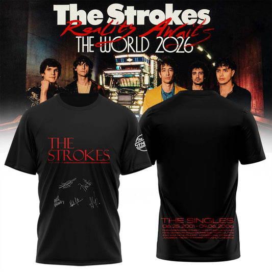 The Strokes “Reality Awaits Tour 2026” Signature Limited Edition – Tshirt