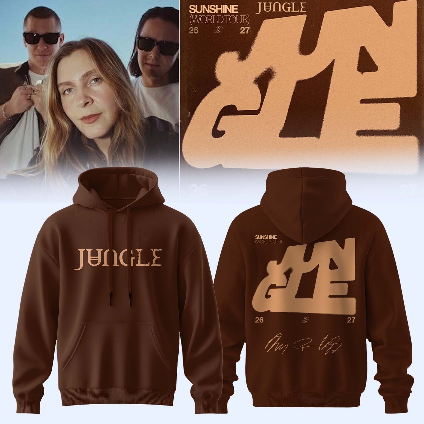 ,,,Jungle – Sunshine World Tour 2026/27 Limited Edition Signature – Hoodie