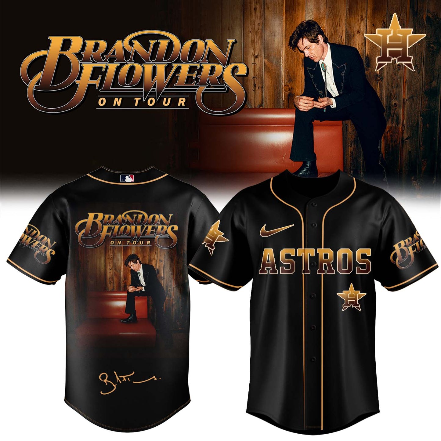 Brandon Flowers On Tour 2026 Limited Edition Signature – Jersey 1