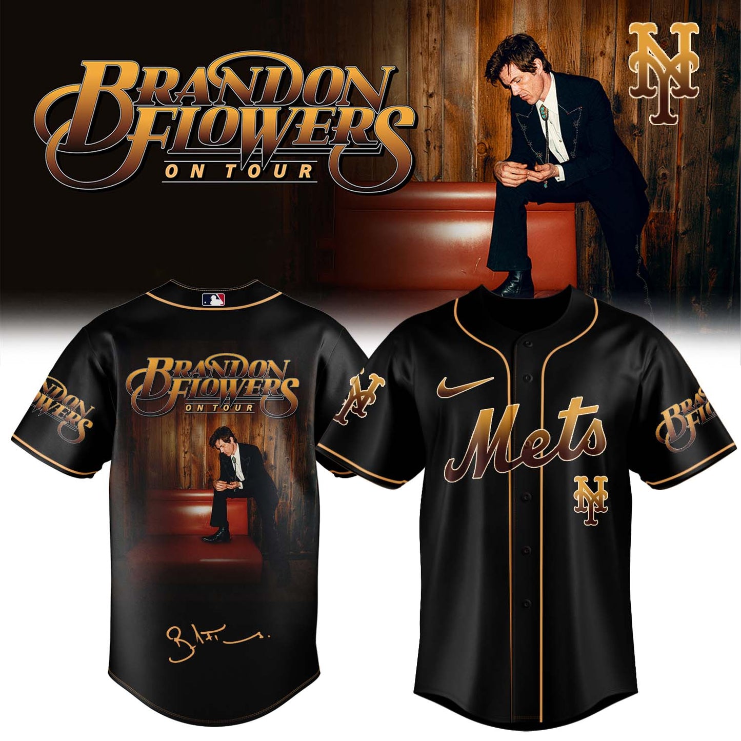 Brandon Flowers On Tour 2026 Limited Edition Signature – Jersey 1
