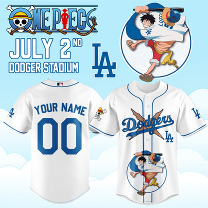 ONE PIECE Night with the Los Angeles Dogger 2026 Jersey 1 (Custom Name & Number)